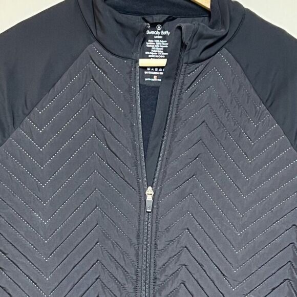 NEW Sweaty Betty Fast Track Layered Longline Black Jacket Sz S - Picture 11 of 13